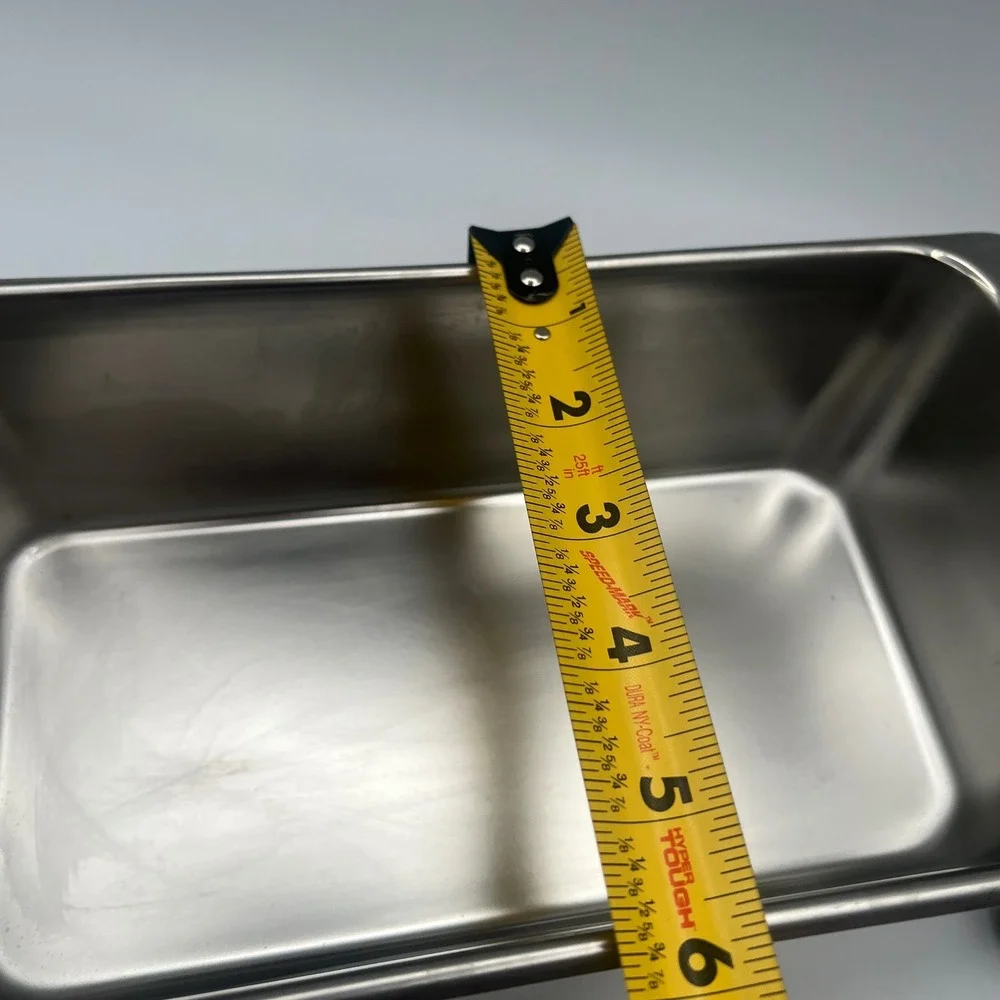 Revere Ware Stainless Steel Loaf Pan 2Qt 2517 9.5x5.25x2.75 Korea Vintage Baking